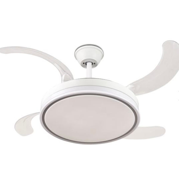 VENTILADOR DE TECHO RETRÁCTIL 30W CON LED Y 6 VELOCIDADES BLANCO MUVIP
