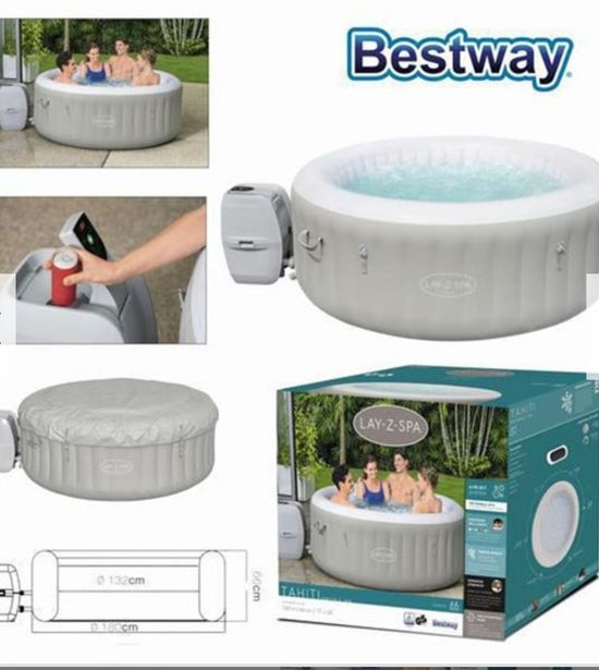 SPA TAHITI 180X180X66CM 4-6 PERSONAS BESTWAY